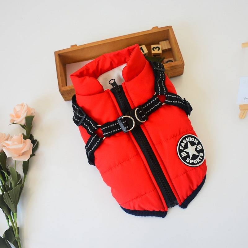 Waterproof Winter Jacket with Built-in Harness