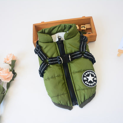 Waterproof Winter Jacket with Built-in Harness