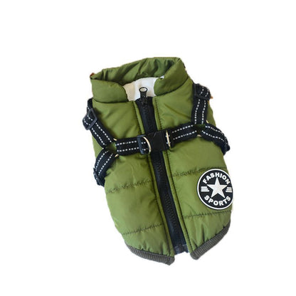 Waterproof Winter Jacket with Built-in Harness